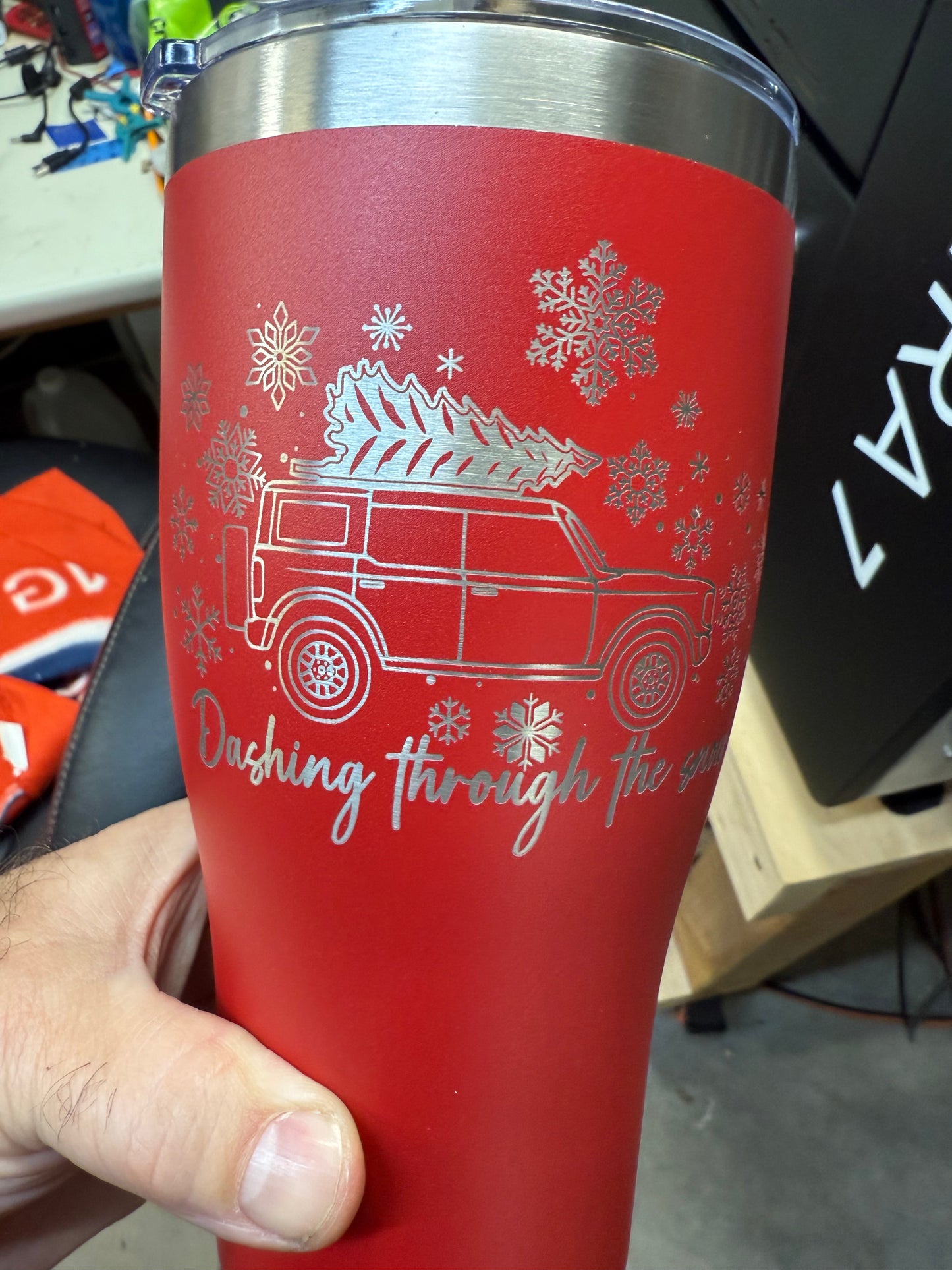 Bronco Christmas Tumblers