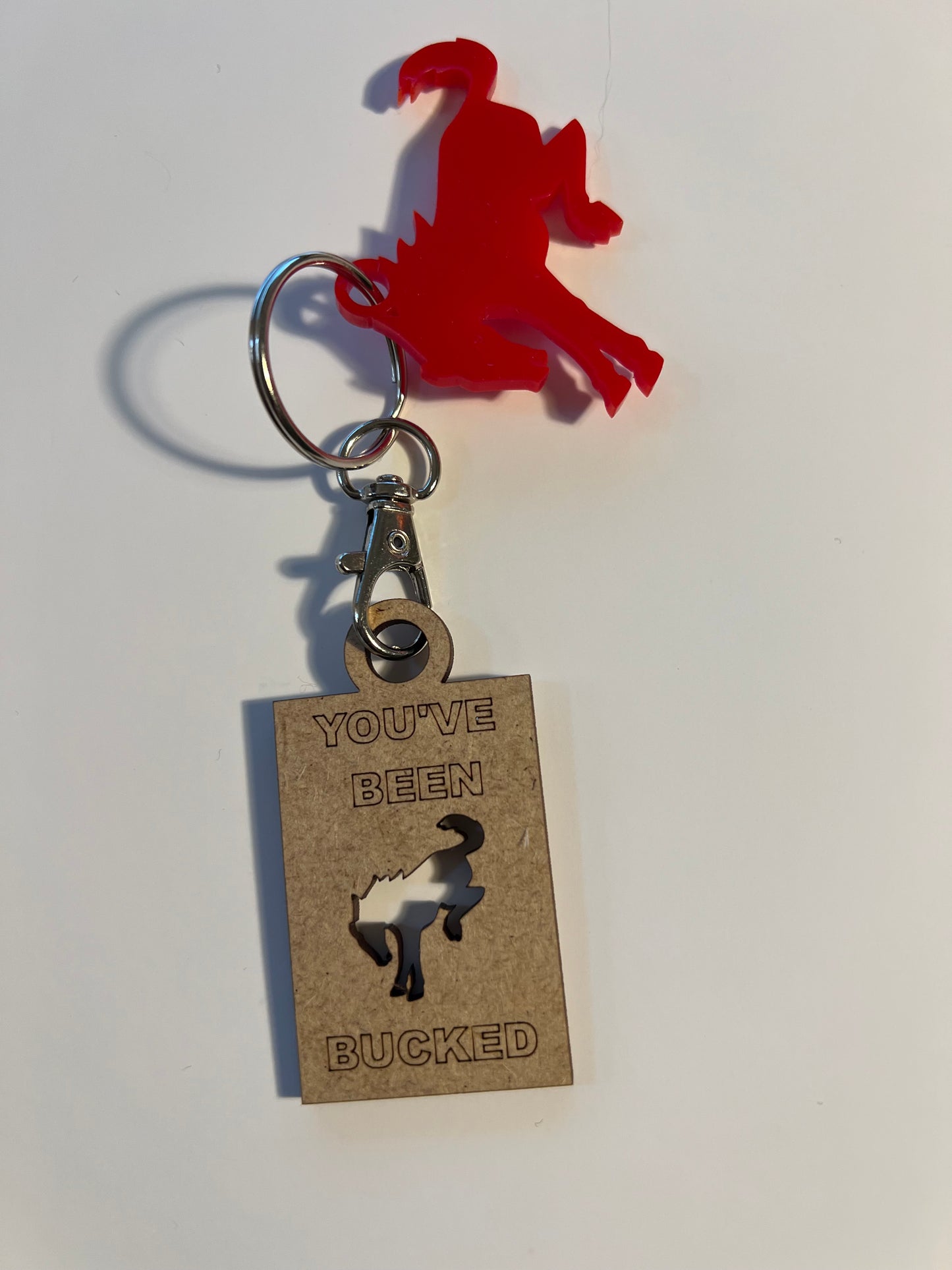 10 Pack - Buck Buck Bronco Key Chains - Multi Colored