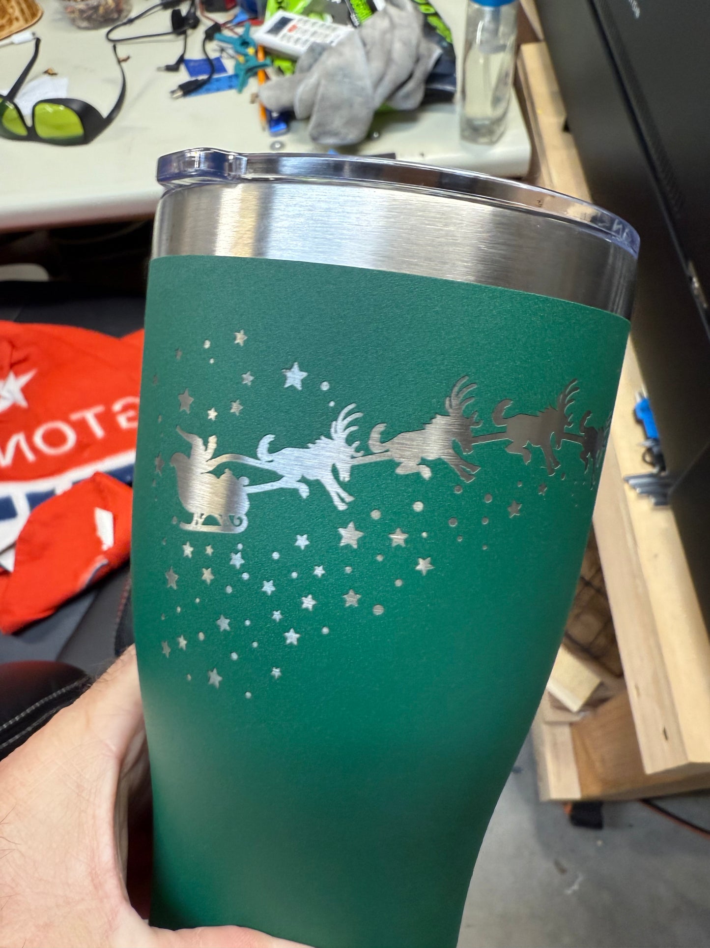 Bronco Christmas Tumblers