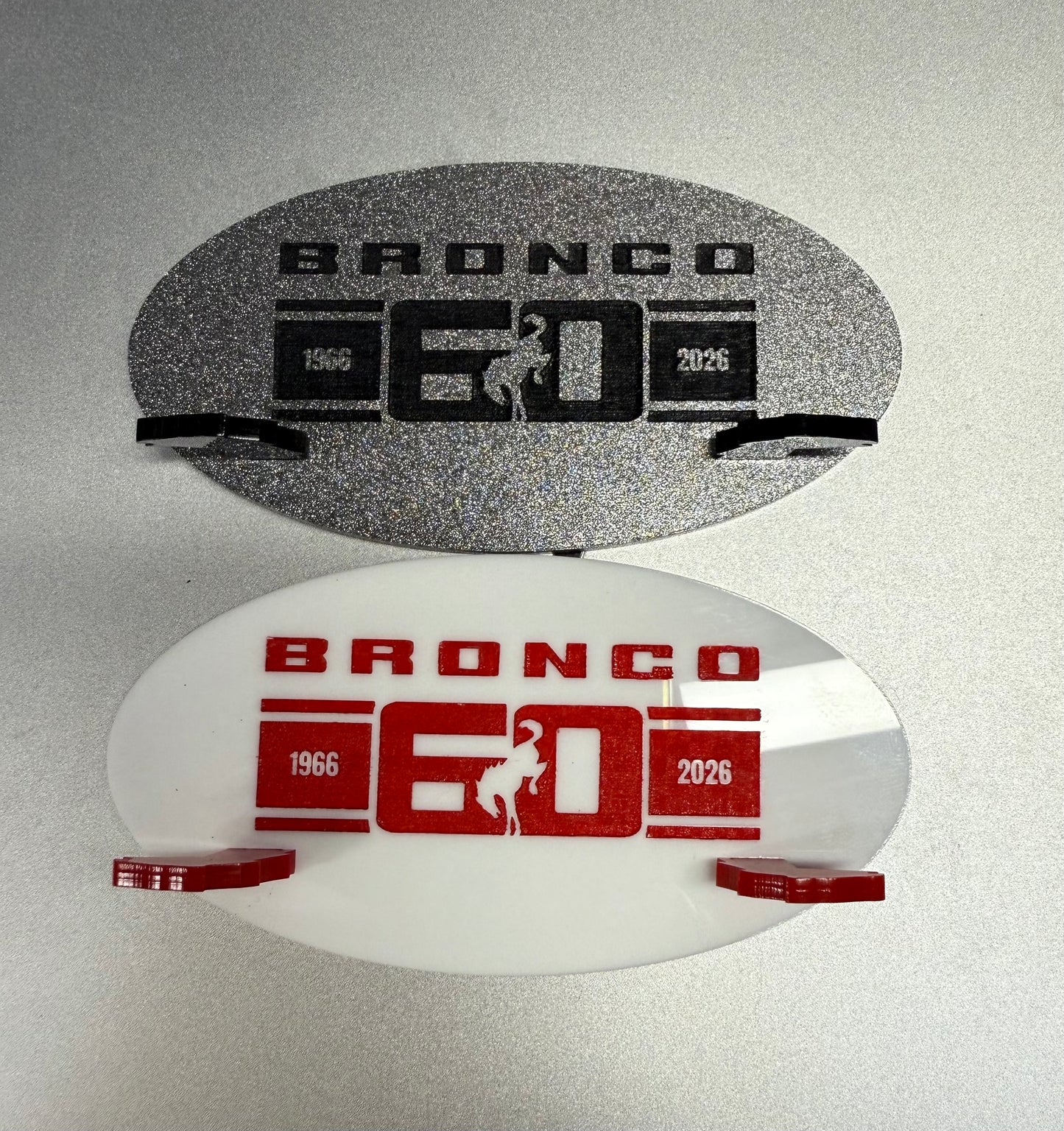Bronco 60th Anniversary Hair Tie Visor Clips