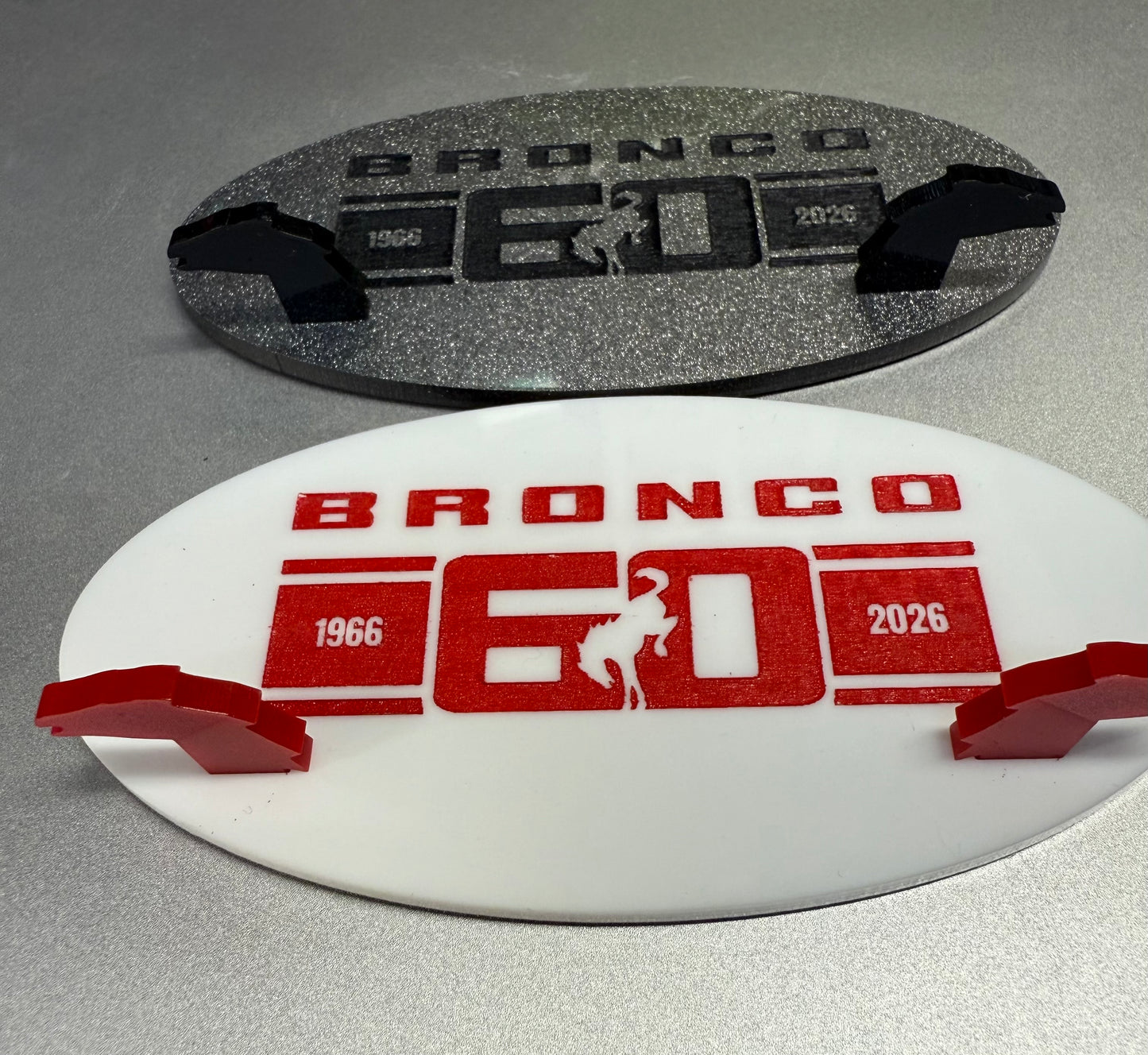 Bronco 60th Anniversary Hair Tie Visor Clips