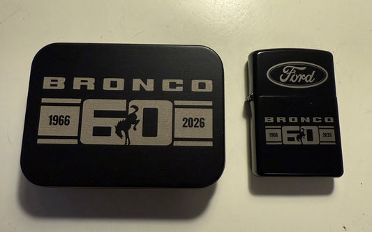 Bronco 60th Anniversary Lighter with Case