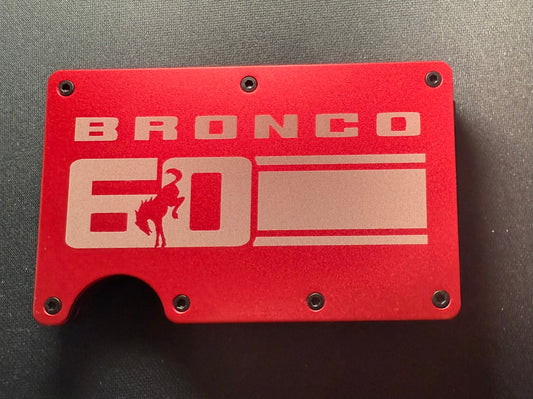 Bronco 60th Anniversary RFID style metal wallet